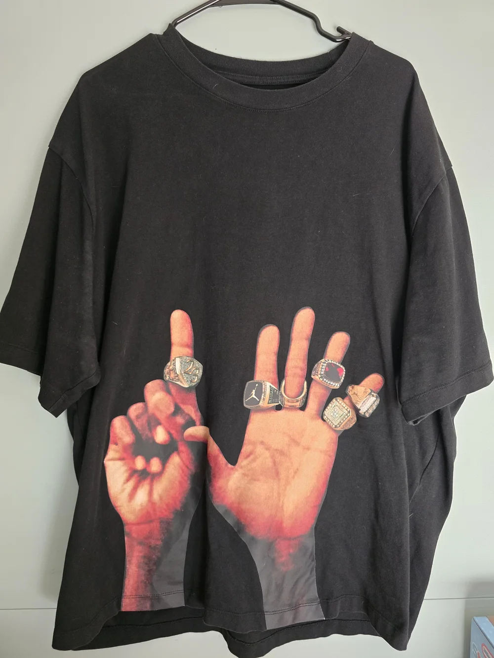 Jordan Black Tee with Red Jumpman Logo XXL